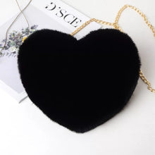 Load image into Gallery viewer, Mini Fur Valentines Day shoulder Handbag
