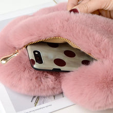 Load image into Gallery viewer, Mini Fur Valentines Day shoulder Handbag
